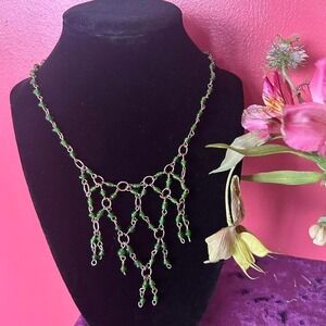 Green Beaded Necklace